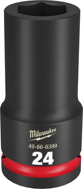 Milwaukee SHOCKWAVE Impact Duty Series 49-66-6402 Deep Impact Socket, 27 mm Socket, 3/4 in Drive, Square Drive, 6-Point